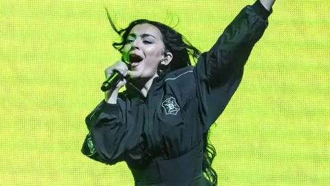 Getty Images A picture of pop star Charli XCX performing
