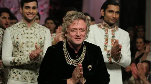 Getty Images Indian Fashion Designer Rohit Bal during his show on the day 5 of FDCI India Couture Week 2016 at the Taj Palace Hotel on July 24, 2016 in New Delhi, India.