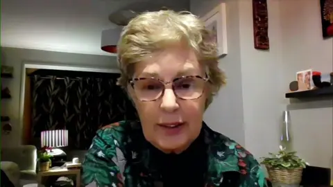 BBC News Sue Lamerton speaking on the News at Ten on 9 January 2025.