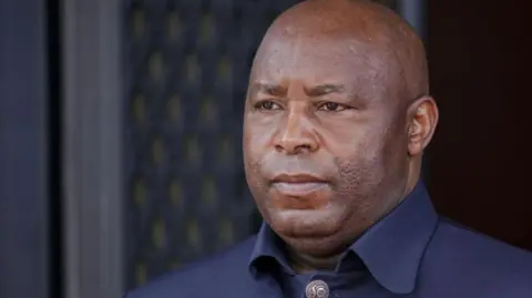 Getty Images Close-up image of Burundi's President Evariste Ndayishimiye