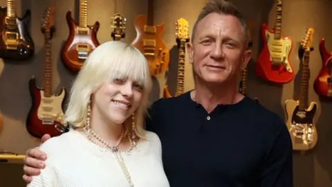 Getty Images Billie Eilish and Daniel Craig seen at MGM's NO TIME TO DIE Special Screening, Los Angeles, CA, USA - 05 October 2021
