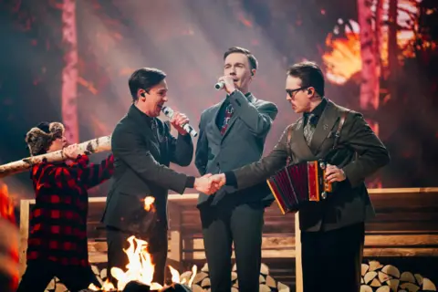 Sarah Louise Bennett KAJ perform at Eurovision