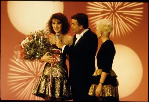 Getty Images Celine Dion at the 1988 Eurovision Song Contest