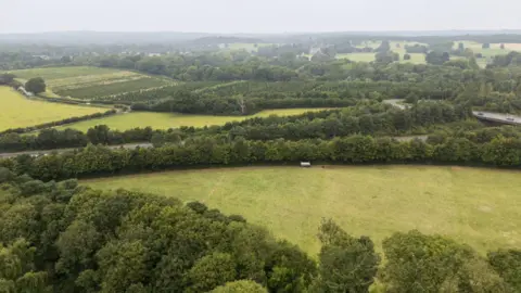 Getty Images A green belt zone with plans for house building.