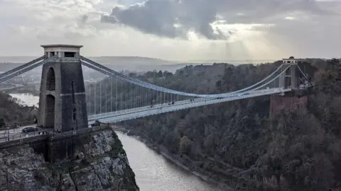 Reuters Aerial photograph of Clifton Suspension Bridge
