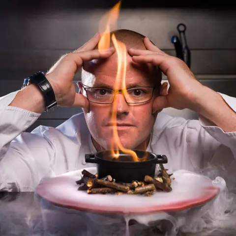Shutterstock Heston Blumenthal, in his lab next to the The Fat Duck in  Bray, Berkshire,  7 Oct 2008
