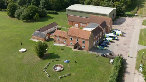 PA Media A general view of the scene in Stathern, Leicestershire, on 31 July