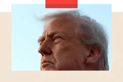Evelyn Hockstein / Reuters U.S. President Donald Trump looks on as he speaks to the press
