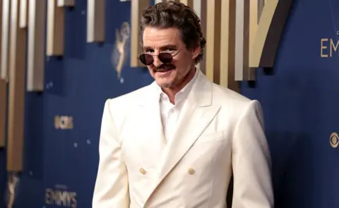 Getty Images Pedro Pascal attends the 77th Primetime Emmy Awards at Peacock Theater on September 14, 2025 in Los Angeles, California