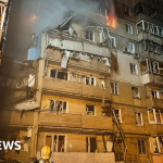 Baby among two killed in Russian drone attack on Kyiv, officials say