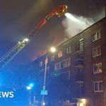 Firefighters tackle fire at Battersea block of flats