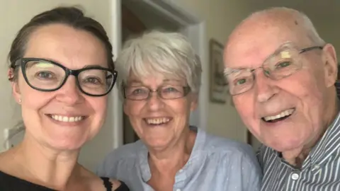 Andrea Paterson A self-portrait family shot of Andrea Paterson alongside her mum, Sally, and dad, Ian.