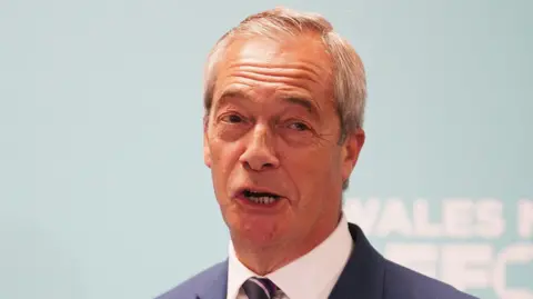 PA Media Nigel Farage
