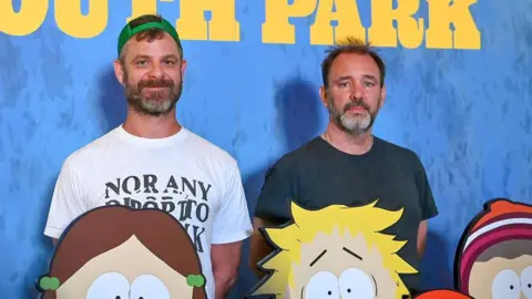 Getty Images Matt Stone and Trey Parker attend Paramount+’s South Park In San Diego event during 2025 San Diego Comic-Con on July 24, 2025 in San Diego, California. (Photo by Jon Kopaloff/Getty Images for Paramount+)