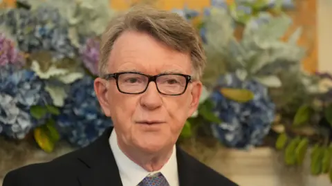 PA Media UK ambassador to the US Lord Peter Mandelson speaking at the St Patrick's Day breakfast he is hosting at the British Embassy in Washington DC, ahead of St Patrick's Day on Monday.