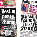 ‘Rest in peace, champ’ and ‘scramble inside No 10’